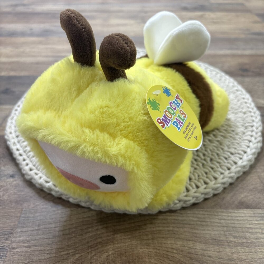 Smoochy Pals Hooded Animals Bumble Bee Plush 10” NEW w TAG Linzy Toys